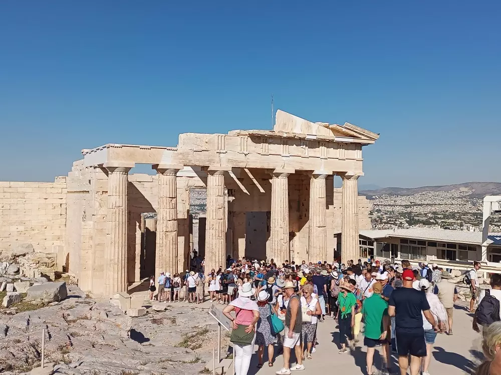 Akropolis Touristen